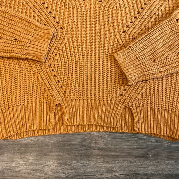 Sisters Cable Knit Sweater, Camel, M/L, EUC, Cowl neck - Picture 7 of 7